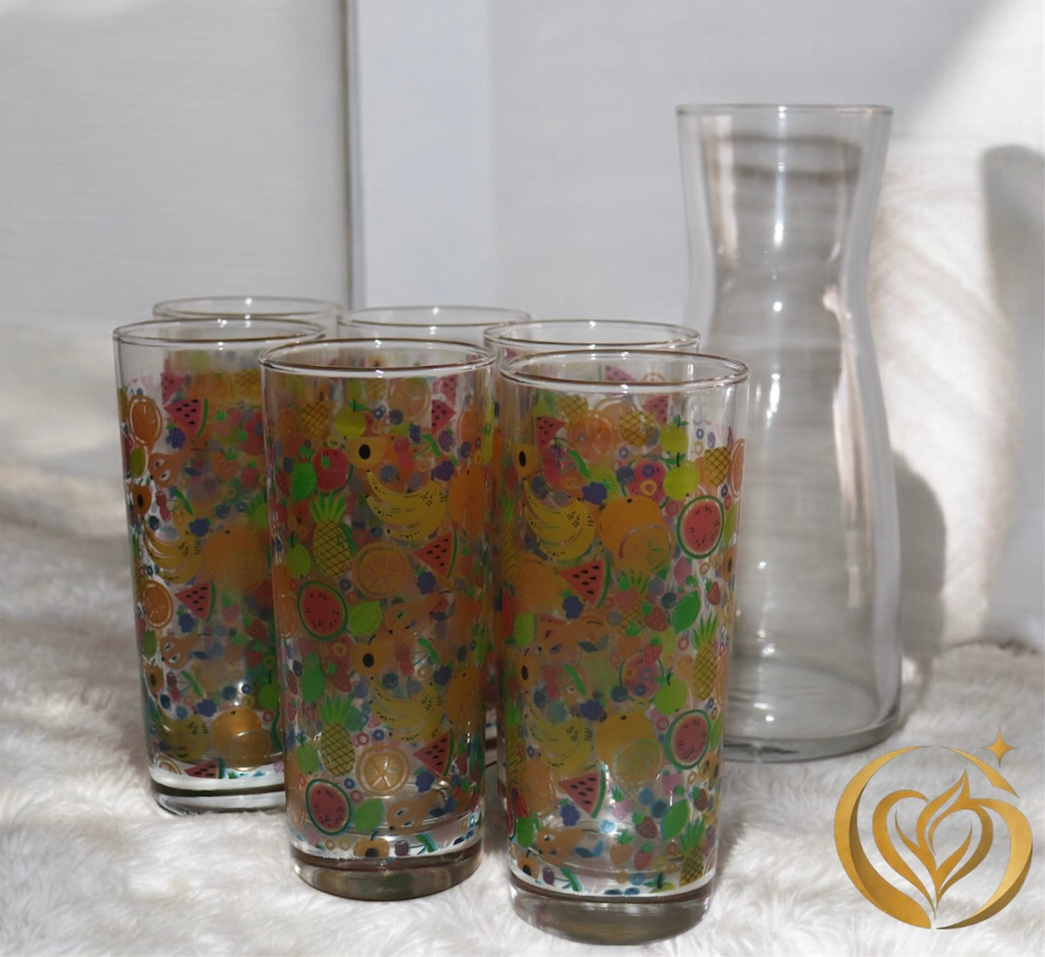 SET DE VASOS + JARRA CRITAL