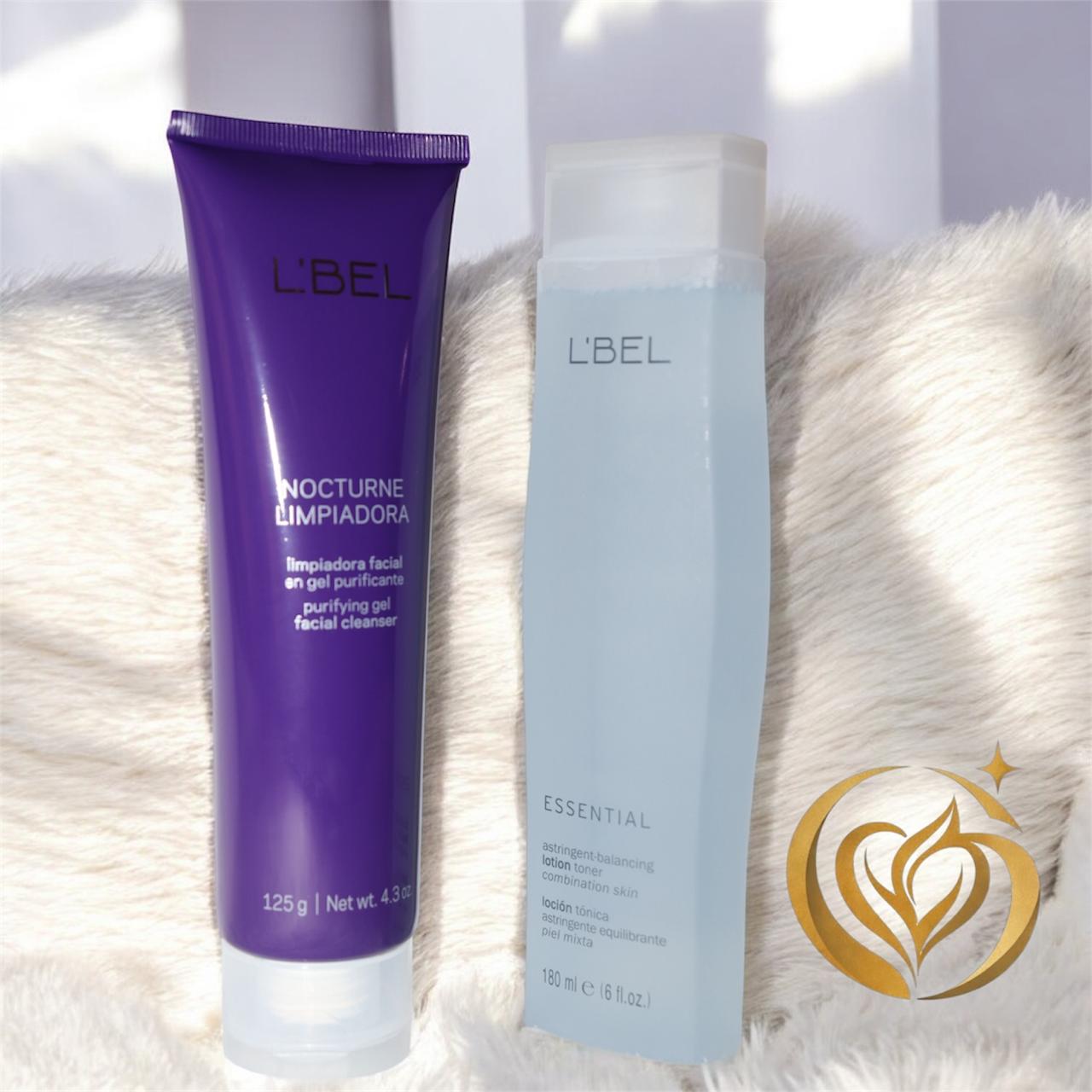 NOCTURNE LIMPIADORA + LOCIÓN TÓNICA PARA PIEL MIXTA L'BEL