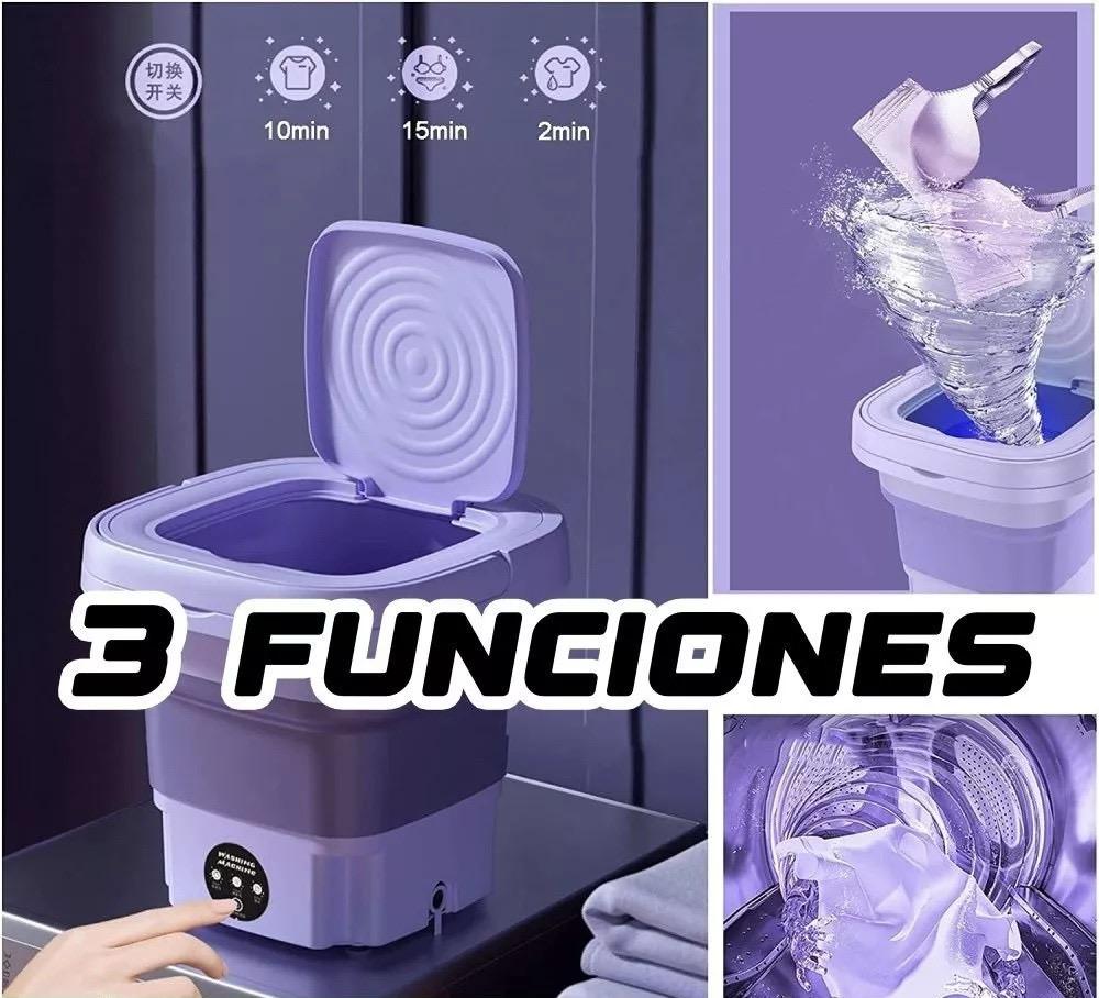MINI LAVADORA PORTÁTIL PLEGABLE 8 LITROS