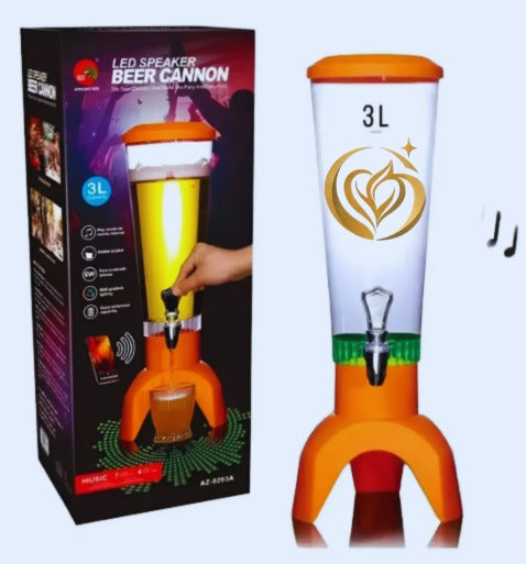 DISPENSADOR DE CERVEZA CON PARLANTE